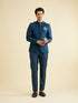 Manyavar Teal Blue Jodhpuri Suit with Imperial Patterns
