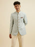 Manyavar Light Blue Jodhpuri Suit
