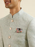 Manyavar Light Blue Jodhpuri Suit