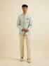 Manyavar Light Blue Jodhpuri Suit