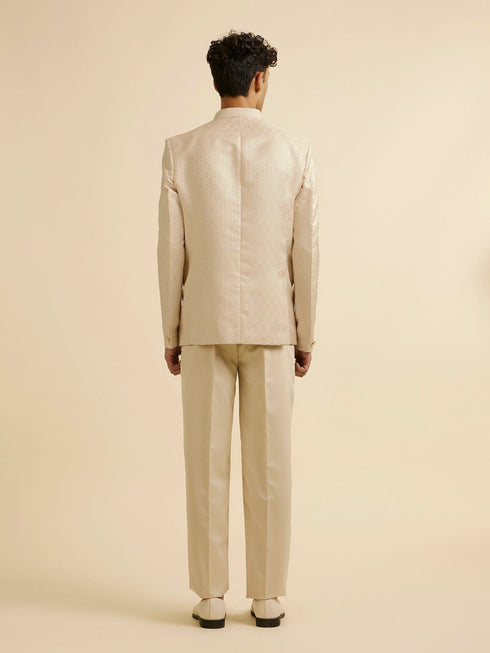 Manyavar Peachy Elegance Suit Set