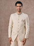 Manyavar Resplendent Cream Jodhpuri Suit