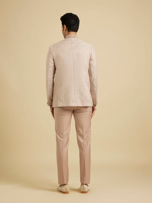 Manyavar Dusty Pink Elegance Jodhpuri Suit