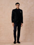 Manyavar Teal Velvet Sensation Jodhpuri Suit