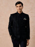 Manyavar Teal Velvet Sensation Jodhpuri Suit