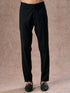 Manyavar Black Velvet Jodhpuri Suit