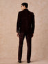 Manyavar Wine Toned Regal Jodhpuri Suit