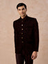 Manyavar Wine Toned Regal Jodhpuri Suit