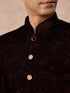 Manyavar Wine Toned Regal Jodhpuri Suit