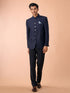 Manyavar Majestic Dark Blue Jodhpuri Suit