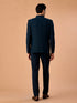 Manyavar Teal Blue Regalia Jodhpuri Suit
