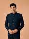 Manyavar Teal Blue Regalia Jodhpuri Suit