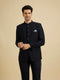 Manyavar Blue Majesty Rayon Suit Set