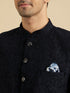 Manyavar Blue Majesty Rayon Suit Set