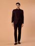 Manyavar Elegant Wine Jodhpuri Suit