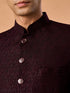 Manyavar Elegant Wine Jodhpuri Suit