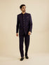 Manyavar Dark Blue Elegance Suit Set