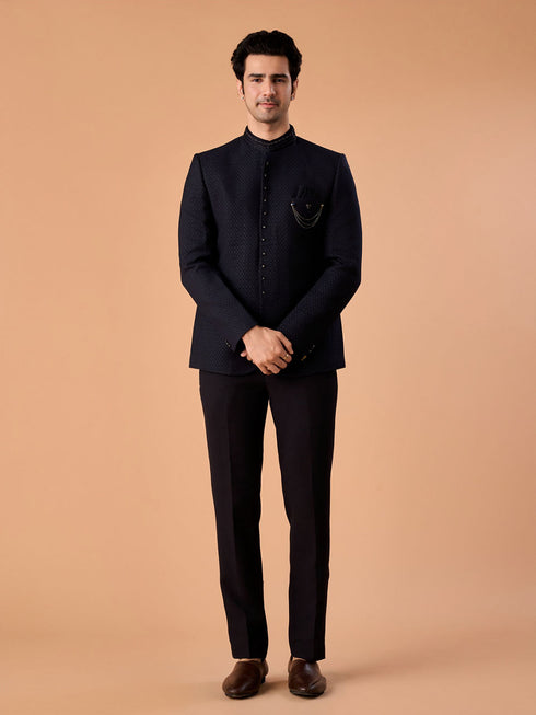 Manyavar Sapphire Elegance Jodhpuri Suit