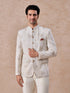 Manyavar Cream Georgette Jodhpuri Suit