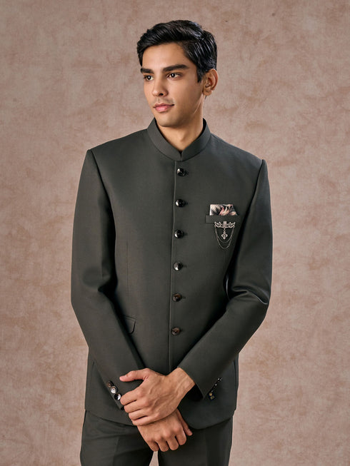Manyavar Emerald Charm Jodhpuri Suit