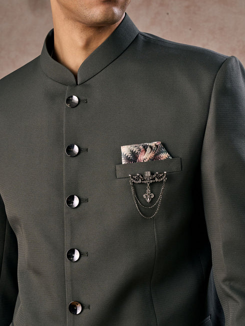 Manyavar Emerald Charm Jodhpuri Suit