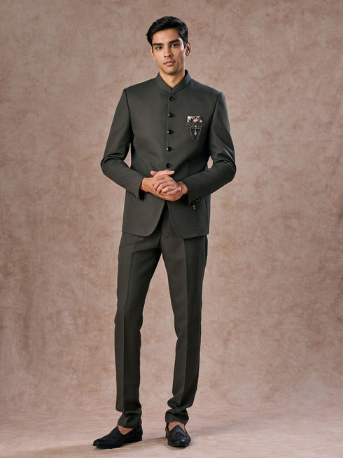 Manyavar Emerald Charm Jodhpuri Suit