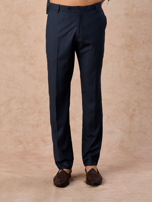Manyavar Teal Blue Sheen Jodhpuri Suit