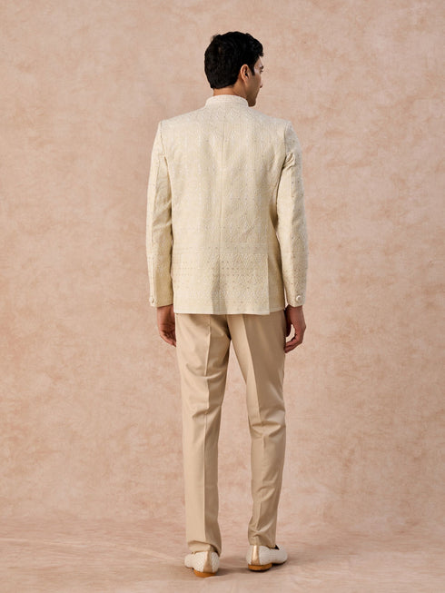 Manyavar Sun Kissed Gold Jodhpuri Suit