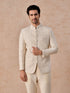 Manyavar Brocade Radiance Cream Jodhpuri Suit