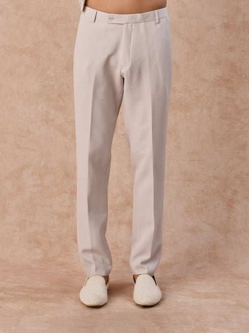Manyavar Elegant Cream Splendour Jodhpuri Suit