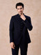 Manyavar Dark Blue Opulence Jodhpuri Suit