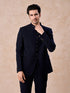 Manyavar Dark Blue Opulence Jodhpuri Suit