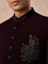 Manyavar Royal Maroon Jodhpuri Suit