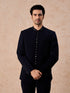 Manyavar Royal Blue Intrigue Jodhpuri Suit