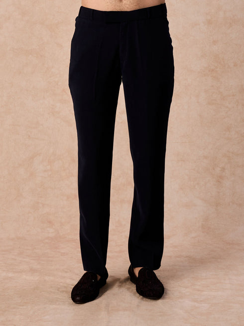 Manyavar Royal Blue Intrigue Jodhpuri Suit