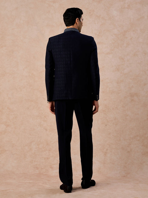 Manyavar Elegant Blue Jodhpuri Suit