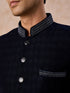 Manyavar Elegant Blue Jodhpuri Suit