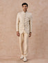 Manyavar Elegant Cream Jodhpuri Suit