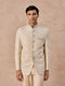 Manyavar Elegant Cream Jodhpuri Suit