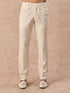 Manyavar Beige Elegance Satin Jodhpuri Suit