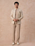 Manyavar Exquisite Beige Open Jodhpuri Suit