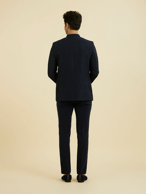 Manyavar Majestic Blue Jodhpuri Suit
