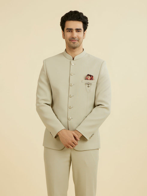 Manyavar Regal Pista Jodhpuri Suit