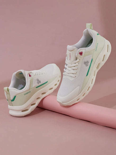 Campus CYMBAL White Womens Running Shoes