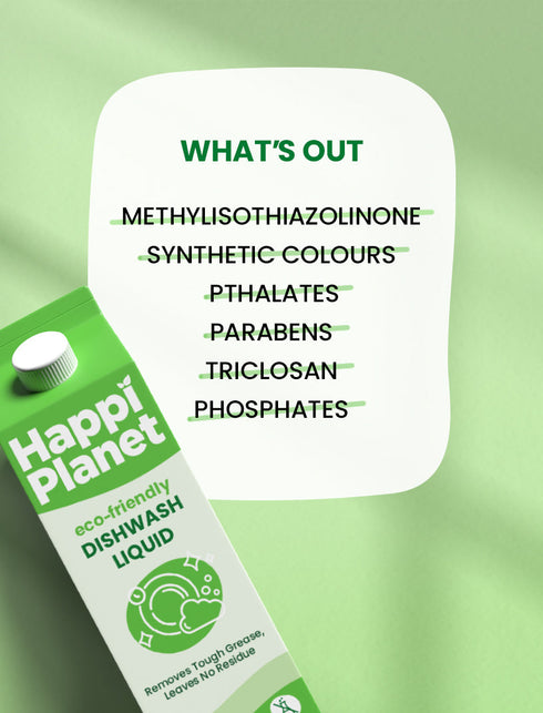 Happi Planet Kitchen Cleaner & Dishwash Liquid Combo