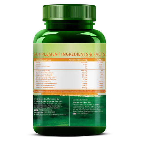 Himalayan Organics Calcium+Magnesium Tablets