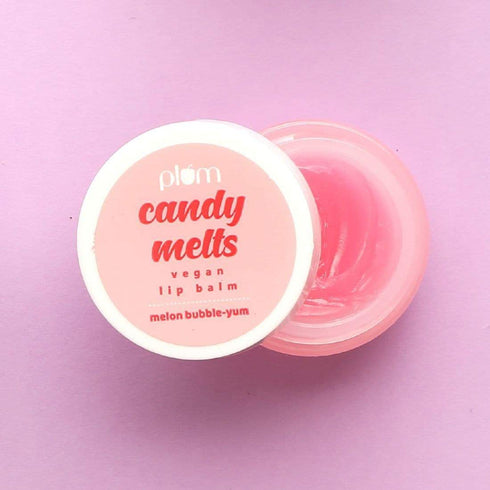 Plum Candy Melts Vegan Lip Balm Melon Bubble|yum