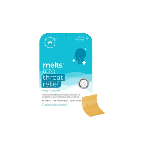 Wellbeing Nutrition Melts instant Throat Relief Oral Strips