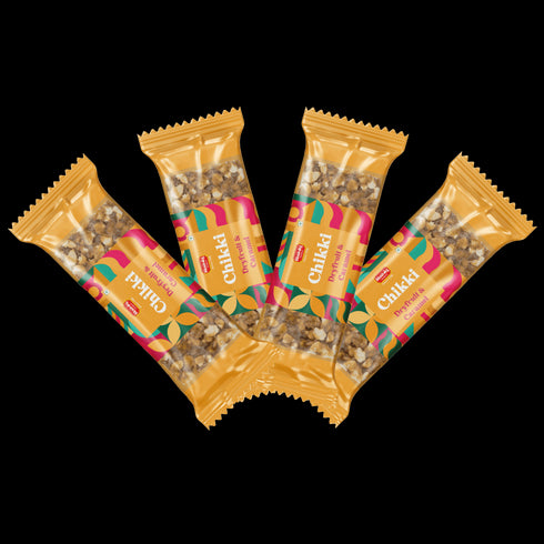 Chitale Bandhu Mithaiwale Dryfruit & Caramel Chikki Pack of 4