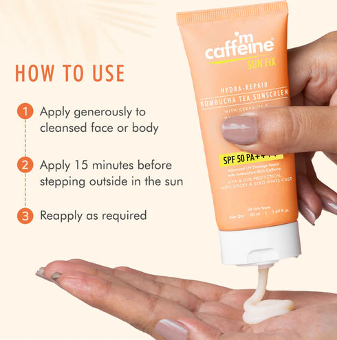 mCaffeine Kombucha Hydra Repair Sunscreen SPF50 PA++++